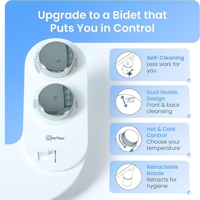 CLEAR REAR Bidet Attachment for Toilet Seat - Image 7