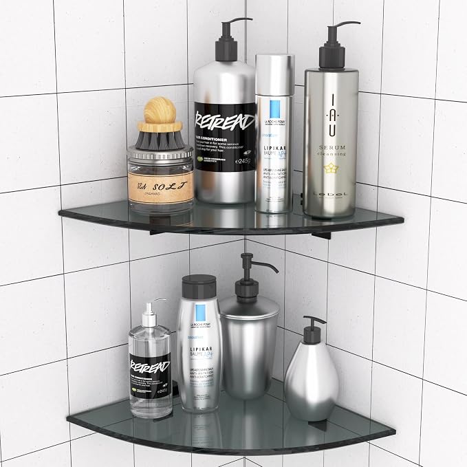 2-Pack Glass Shelf Shower Caddie, Shower Shelves - Image 9