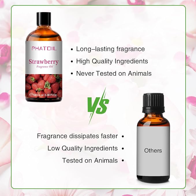PHATOIL 3.38FL.OZ Strawberry Fragrance Oils - Image 4