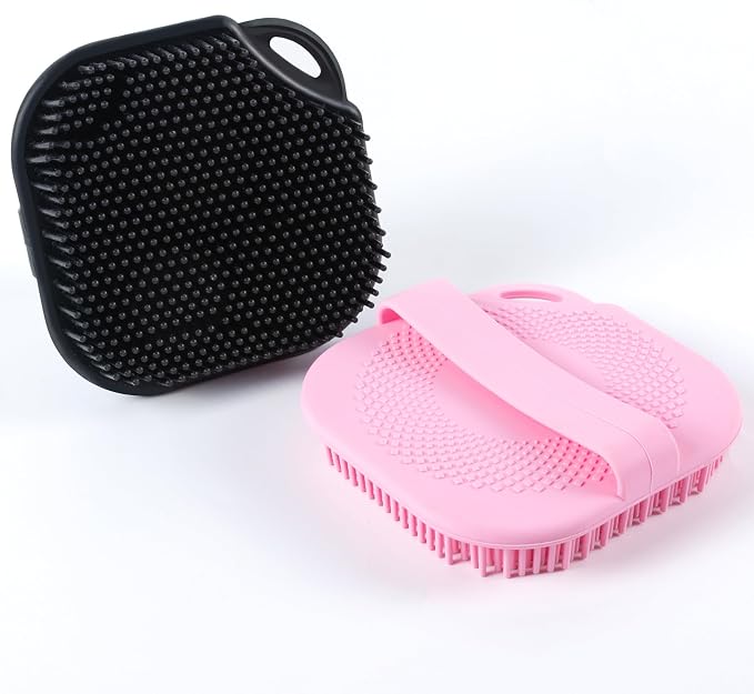 2 PC Silicone Body Scrubber, Exfoliating Shower Bath Scrubber, Soft Silicone by MtBoi