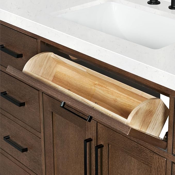 ARIEL Hepburn 72 Inch Double Rectangle Sink Bathroom Vanity - Image 15