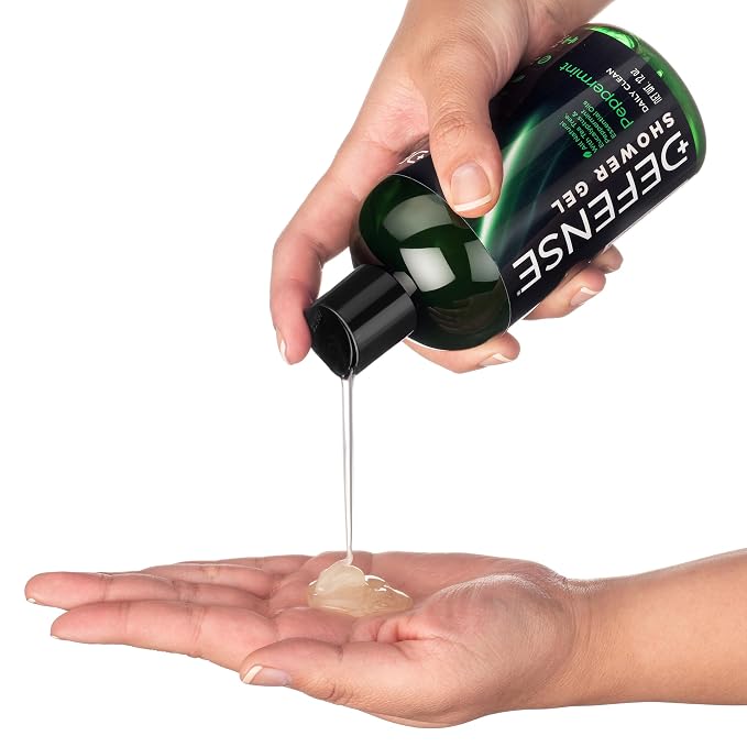 Defense Soap Peppermint Tea Tree Body Wash | All Natural Organic Shower Soap - Image 5