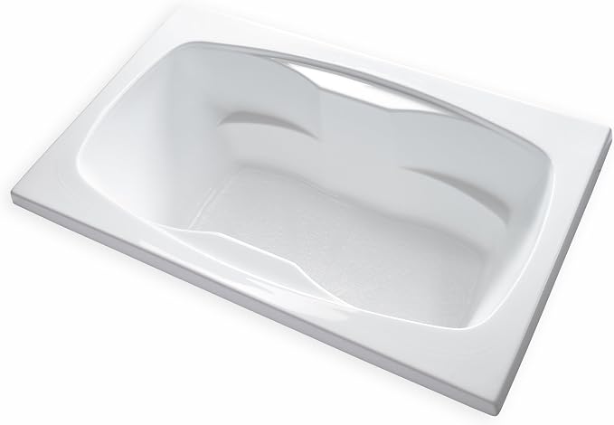 Carver Tubs - AR6042 - Modern Acrylic Fiberglass Soaking Bathtub - w/Spacious by CarverTubs