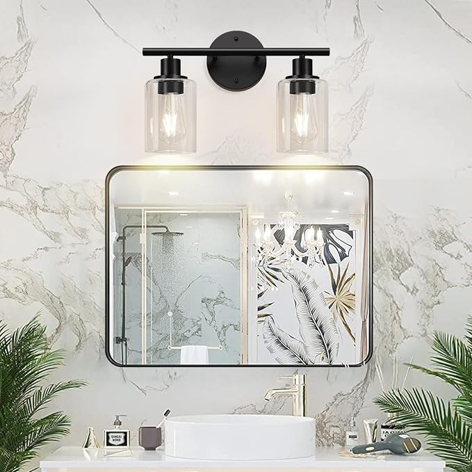 2-Light Bathroom Light Fixtures, Bathroom Wall Lamp - Image 6