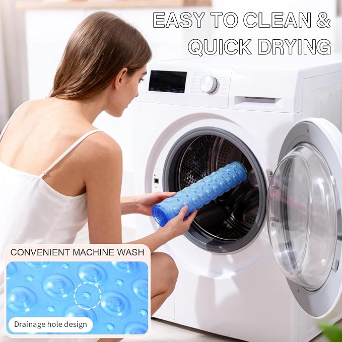 Anti-Slip Bathtub Shower mat, 27.5×14.5（Approximately 70×37cm） inch Soft - Image 6