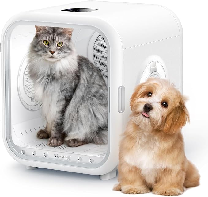 HomeRunPet Cat Dryer, 360° Efficient Automatic and Quiet Box by Homerunpet