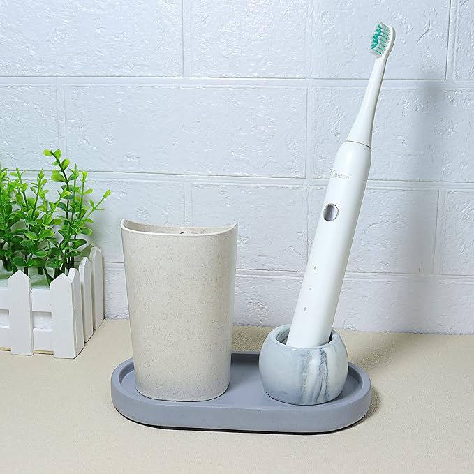 Small Ceramic Electric Toothbrush Holder Stand - Image 4