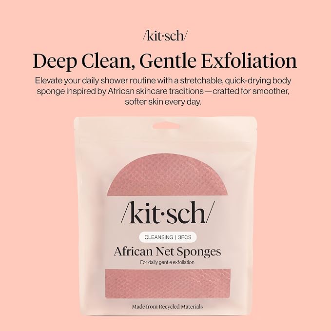 Kitsch African Net Sponge – Exfoliating Body Scrubber - Image 2