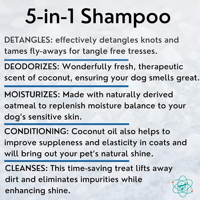 16 floz 5 in 1 Dog Shampoo for Itchy Skin - Image 2
