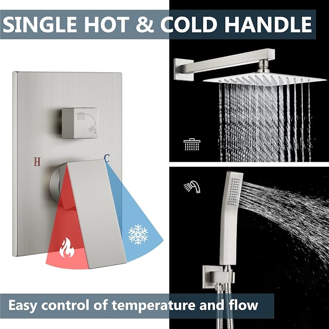 Aolemi Shower Faucet Set Rain Shower System - Image 7