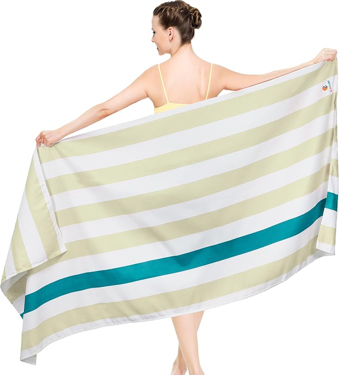 SUN CUBE Microfiber Beach Towel, Quick Dry Sand Free Beach Towel, Lightweight by SUN+CUBE