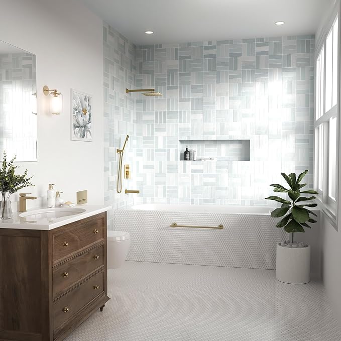 Lava Odoro Modern 3-Setting Square Shower and Tub Faucet Set - Image 7