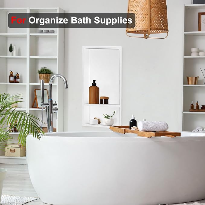 Shower Niche, 12 * 24 Stainless Steel Elegant Bathroom Niche, No Tile Needed - Image 5