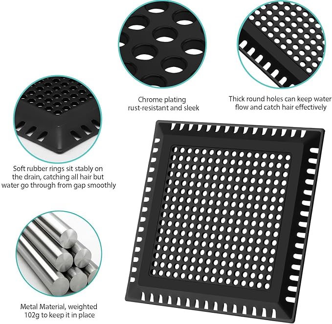 Shower Drain Hair Catcher/Drain Strainer/Shower Drain Cover - Image 5