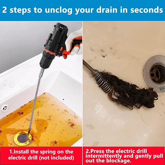 Drain Snake, Spring Drain Clog Remover - Image 5