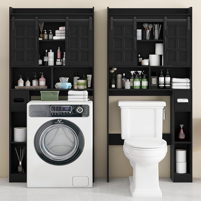 Over The Toilet Storage Cabinet, Farmhouse Storage Cabinet Over Toilet - Image 4