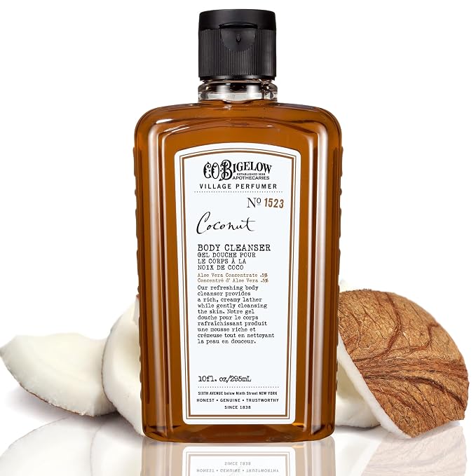 C.O. Bigelow Coconut Body Wash, Village Perfumer Moisturizing Body Wash by COBigelow