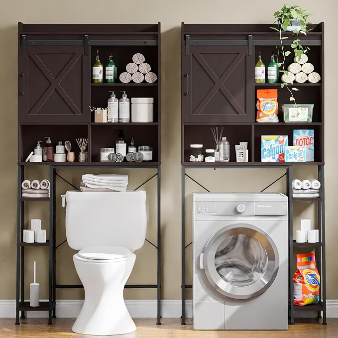 Over The Toilet Storage Cabinet, Farmhouse Storage Cabinet Over Toilet - Image 3