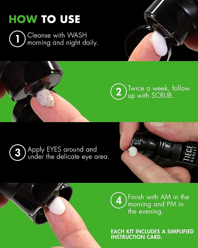 Tiege Hanley Skin Care Set for Men, Advanced Routine, System Level 2, Daily - Image 5
