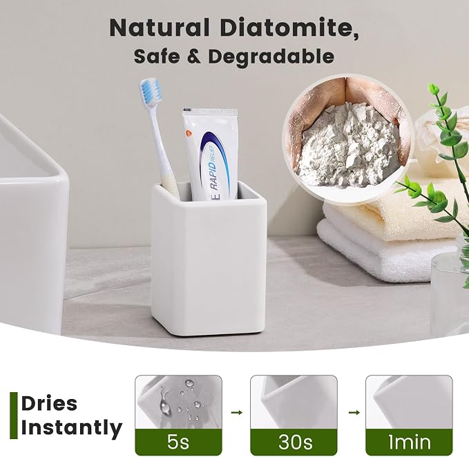 Luxspire Toothbrush Holders, Fast Drying Toothbrush Holders - Image 4