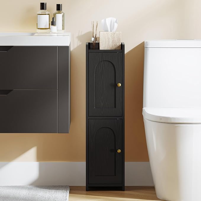 Bathroom Storage Cabinet, Corner Floor Cabinet by Hzuaneri