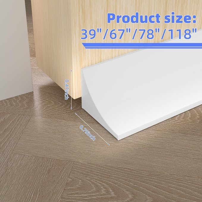 39 Inch Shower Threshold Water Dam Barrier, Silicone Shower Door Bottom Seal - Image 4