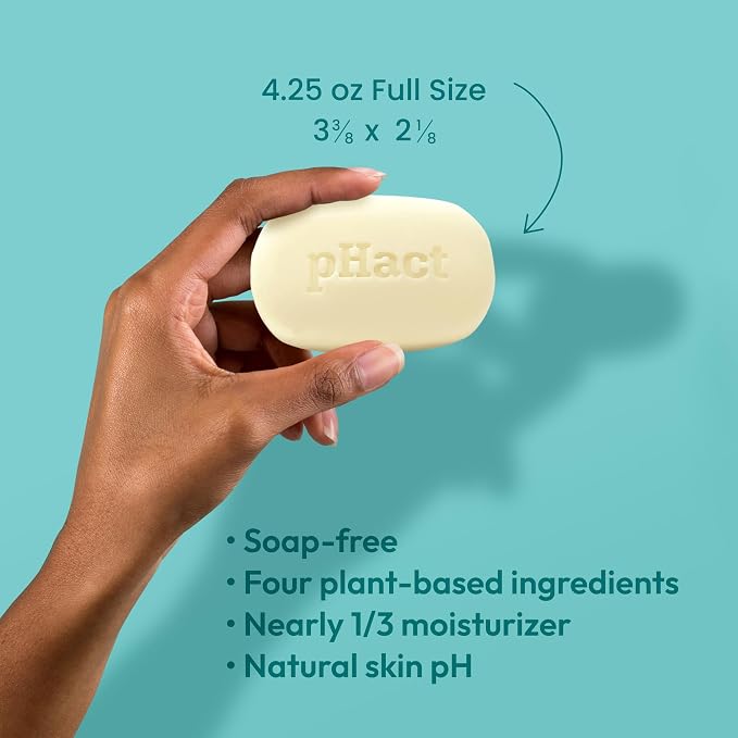 ANDREW LESSMAN pHact Moisture-Rich, Soap-Free Cleansing Bar. Natural Skin pH. - Image 6
