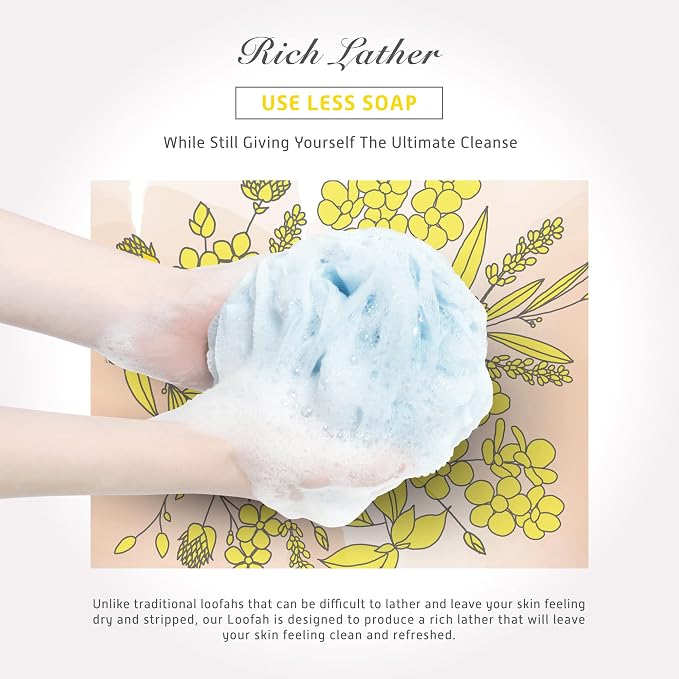 Spongentle Dual Texture Deep Cleansing Loofah Sponge - Image 3