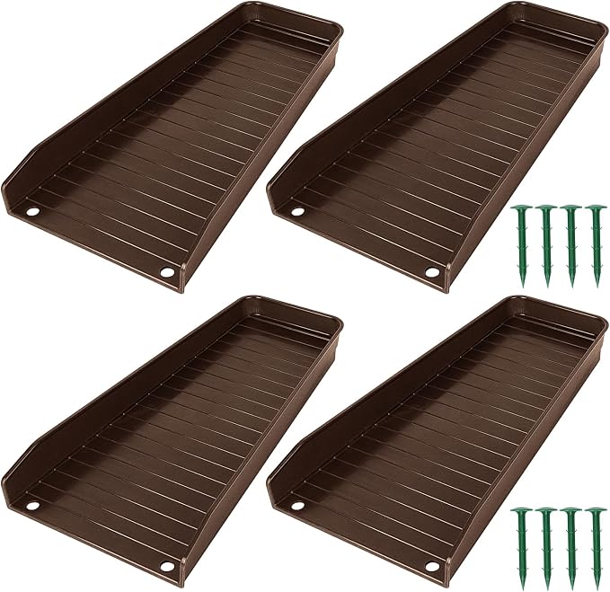 Gutter Downspout Splash Block, 16.3"Drain Gutter Guard Diverter, Gutter by ChickVilla
