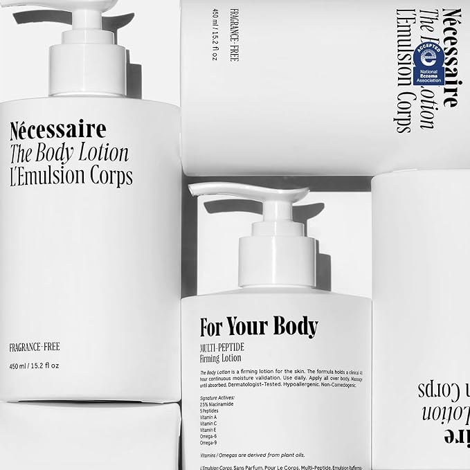Nécessaire The Body Lotion Fragrance-Free — Unscented Multi-Peptide Body - Image 3