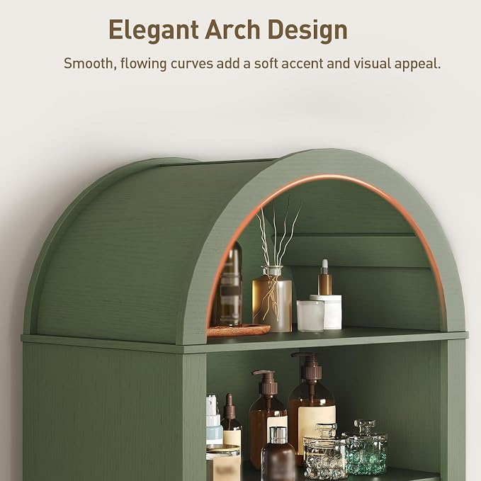 66" Tall Bathroom Storage Cabinet - Image 4