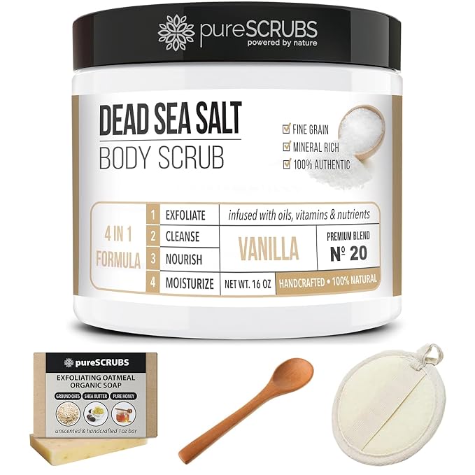 pureSCRUBS Premium Vanilla Body Scrub Set - Image 7