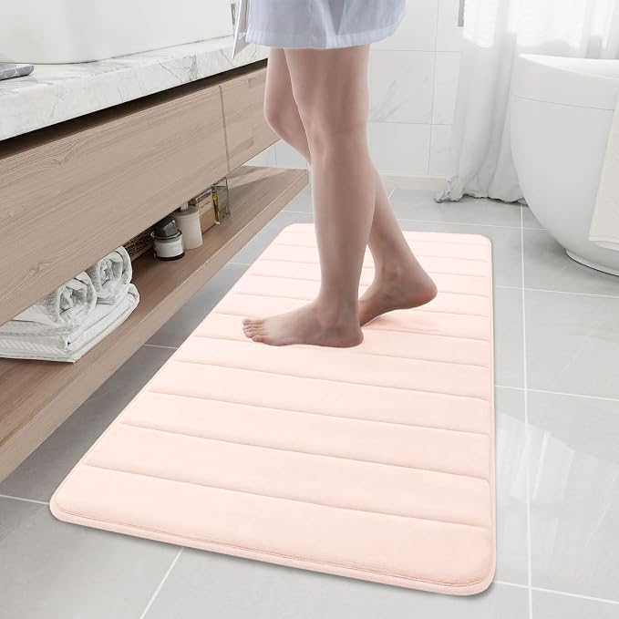 Buganda Memory Foam Bath Mat, Ultra Soft and Non-Slip Bathroom Rugs, Water by Buganda