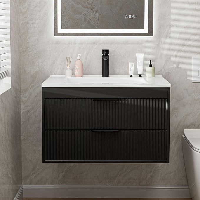 30 Inches Modern MDF Bathroom Vanity by suntage