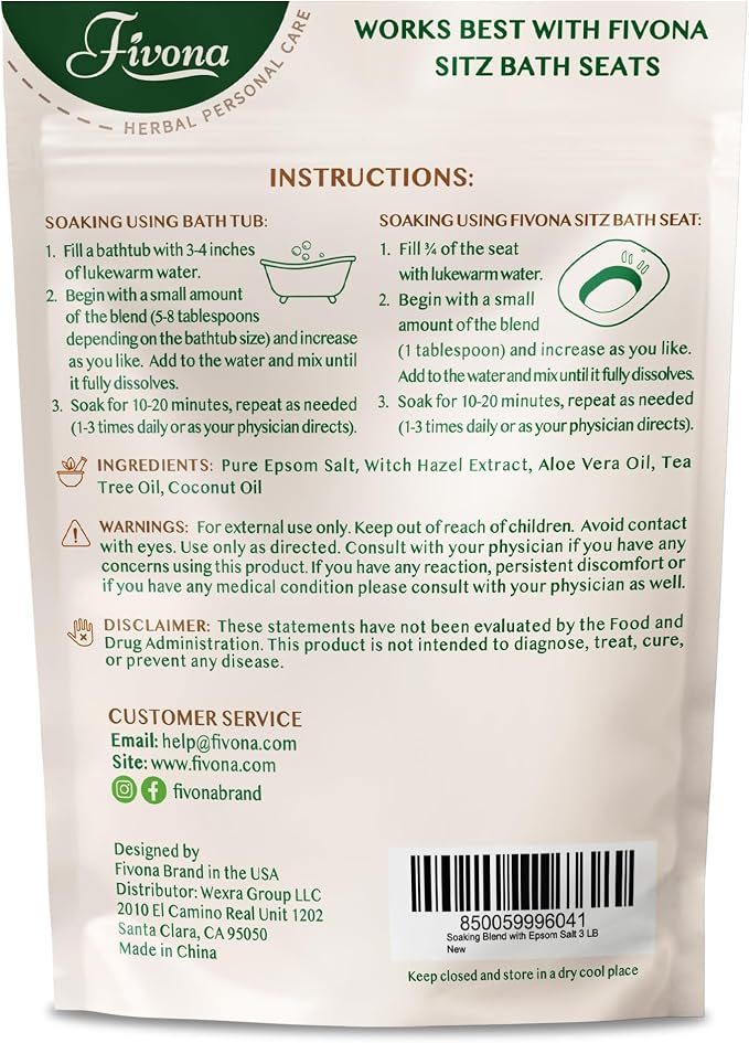 Sitz Bath Salts for Hemorrhoids Treatment - Image 2
