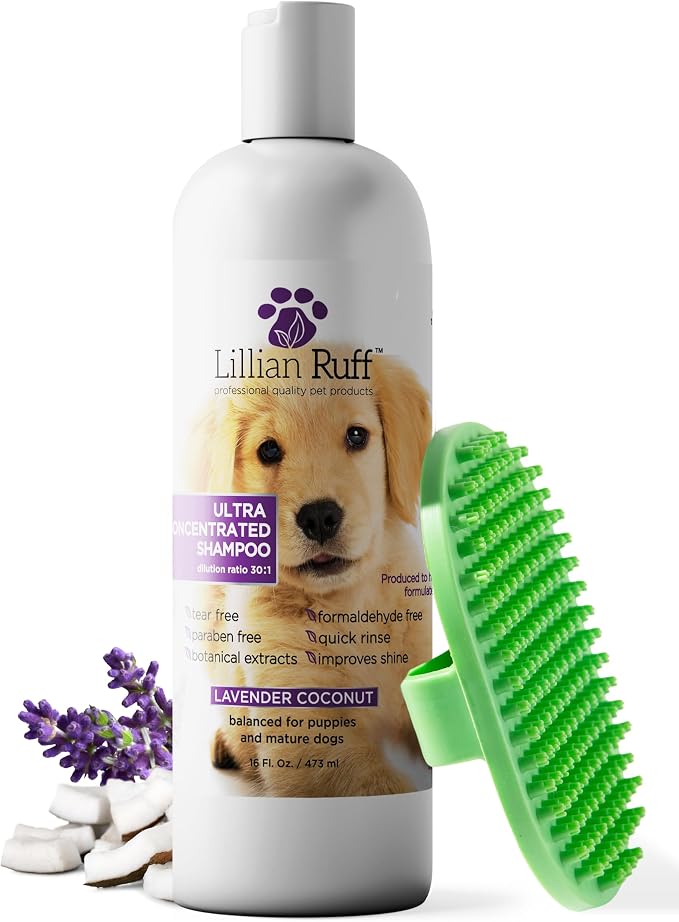 Lillian Ruff PRO Formula Ultra Concentrated Dog Shampoo – Makes 4 Gallons/30 by LillianRuff