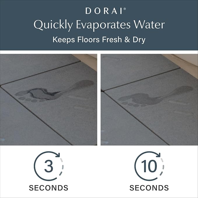 Dorai Home Stone Bath Mat for Bathroom – Large, Quick-Drying, Non-Slip Surface - Image 3