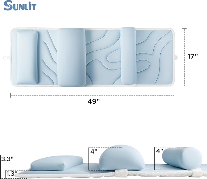 Sunlit Ultra Soft Full Body Bath Pillow - Image 6