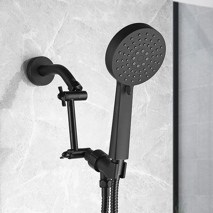 Black Shower Arm, Shower Head Extender Arm - Image 2