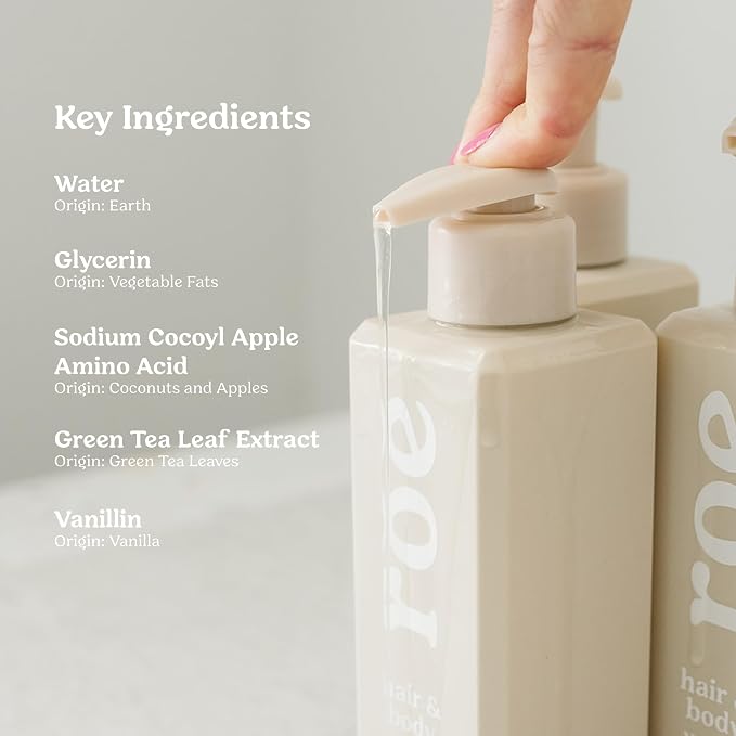 Roe Wellness- Toddler & Baby Body Wash & Shampoo Moisturizing Clean Ingredients - Image 5