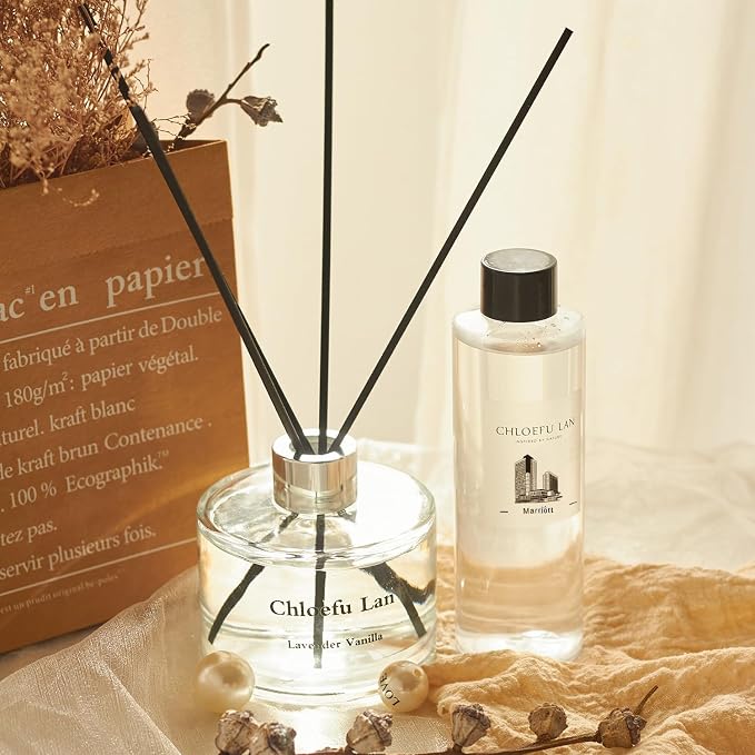 Chloefu LAN Hotel Scented Oil Diffuser Refill 200ml/6.76 fl oz Natural - Image 3