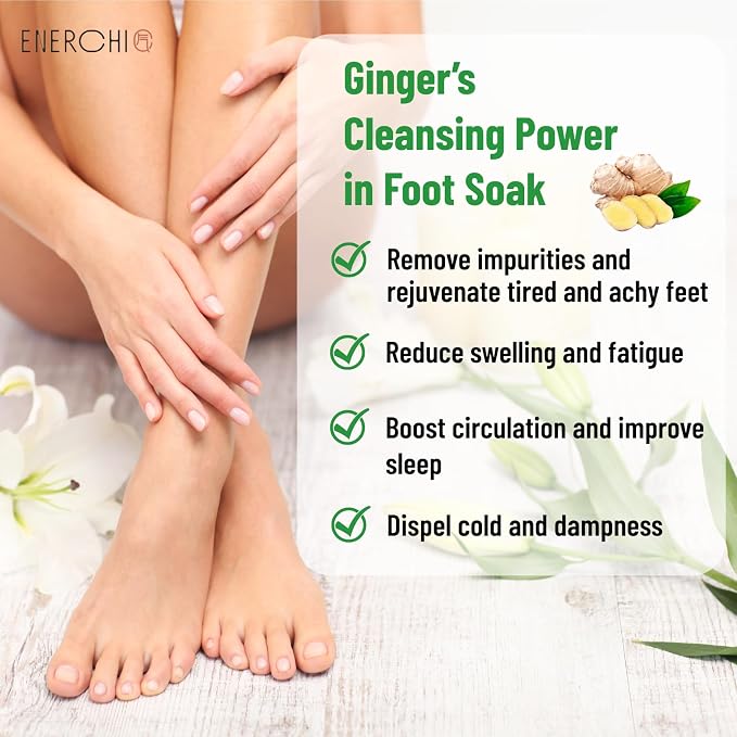 Ginger Cleansing Foot Soak for Circulation, Edema Relief for Legs & Feet - Image 3