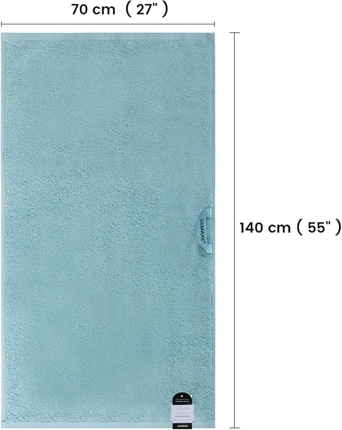 SEMAXE Bath Towel for Bathroom, 100% Cotton Towel - Image 6