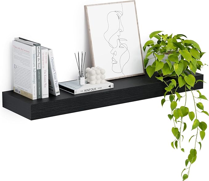 Heimlove 12" Deep Floating Shelves, 36 x 12 Inch Wall Mounted Long Floating by Heimlove