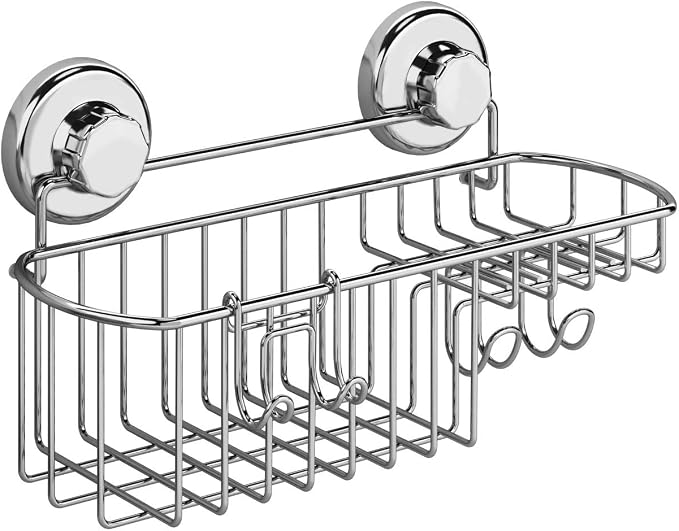 HASKO Shower Caddy Suction Cup, Shower Shelf by HASKOaccessories