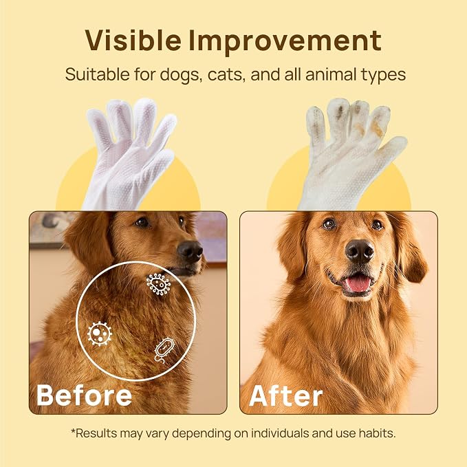 HICC PET Cleaning Deodorizing Glove Wipes - Image 3