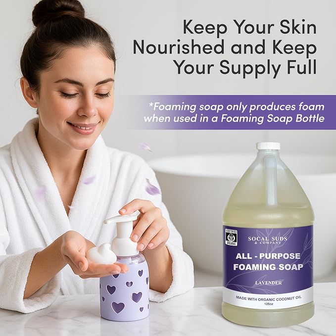 SoCal Suds & Company 128oz Certified Organic Foaming Hand & Body Wash - Image 5