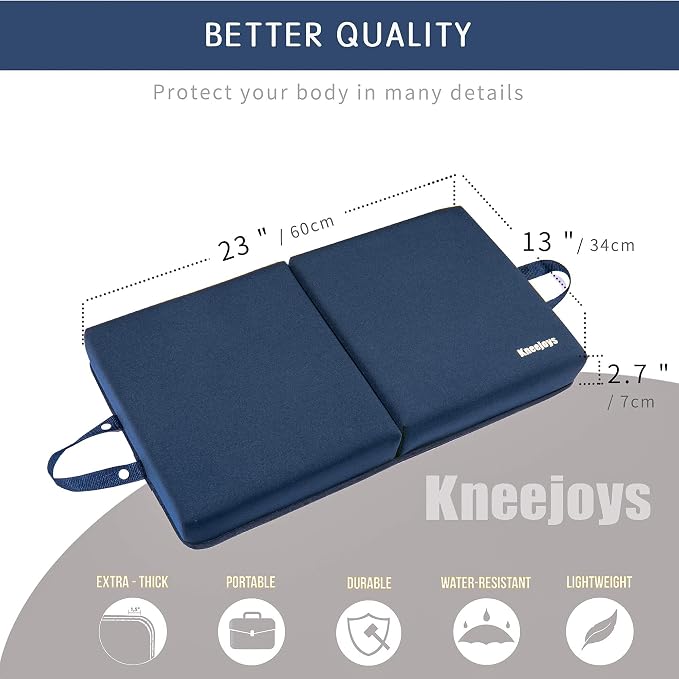 Knee Pads for Men Women Garden Kneeling Pads Extra Thick Knee Pads Memory Foam - Image 2