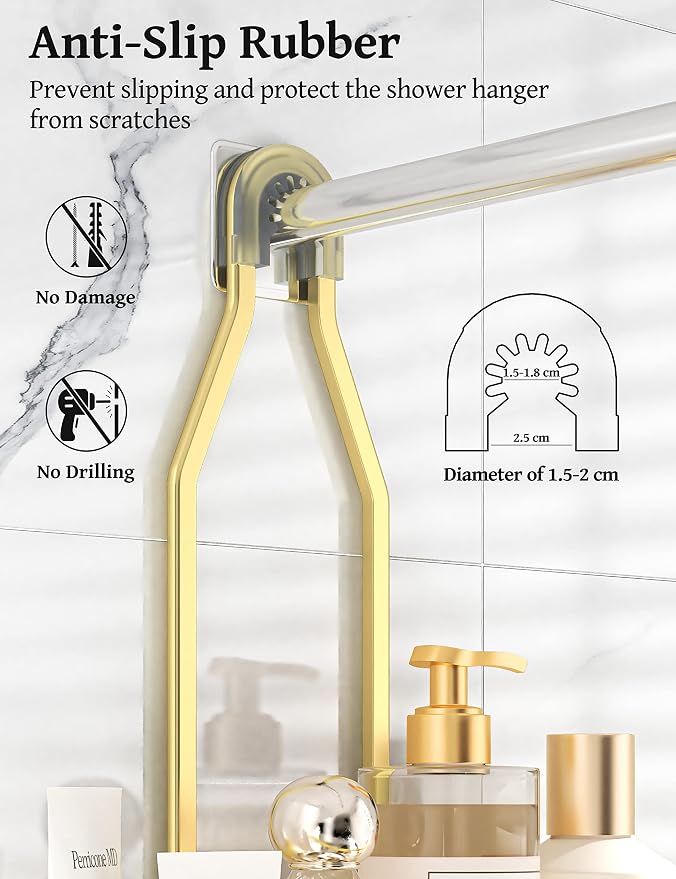 YASONIC Never Rust Shower Caddy Hanging Organizer - Image 5