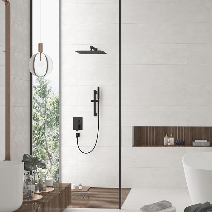Hoimpro 12 Inch Matte Black Shower System - Image 2